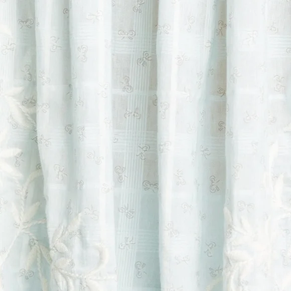 LoveShackFancy Light Blue Puff Sleeve Blouse - Picture 3 of 13